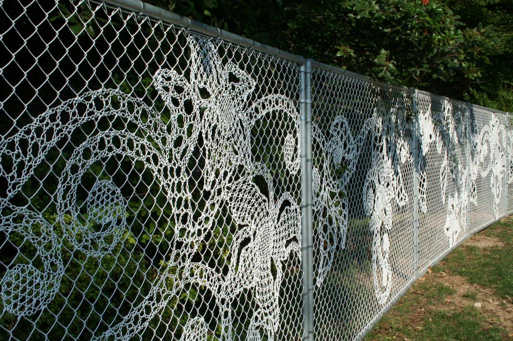 decorated sectional fence