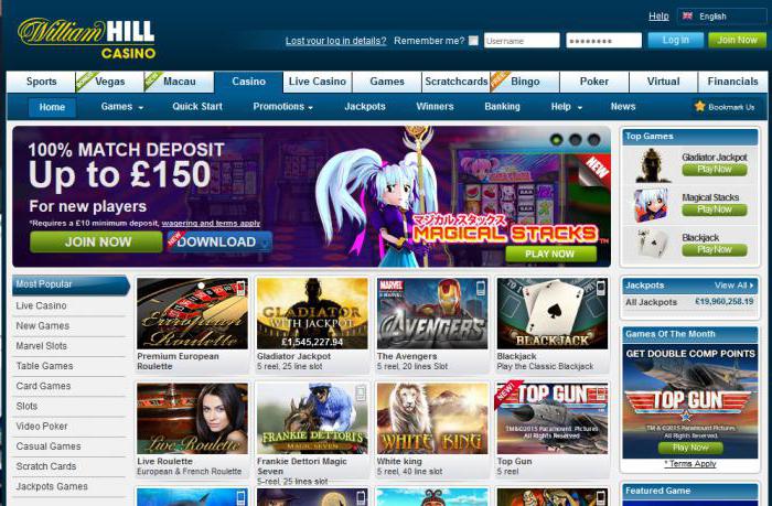 обзор онлайн казино william hill отзывы