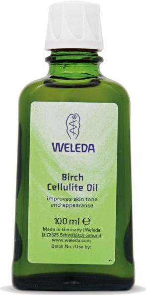 березовое антицеллюлитное масло weleda