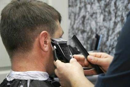 Haircut under the machine