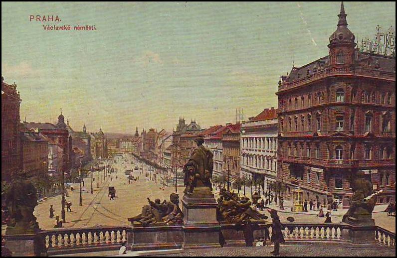 Вацлавская площадь в 1908 гду