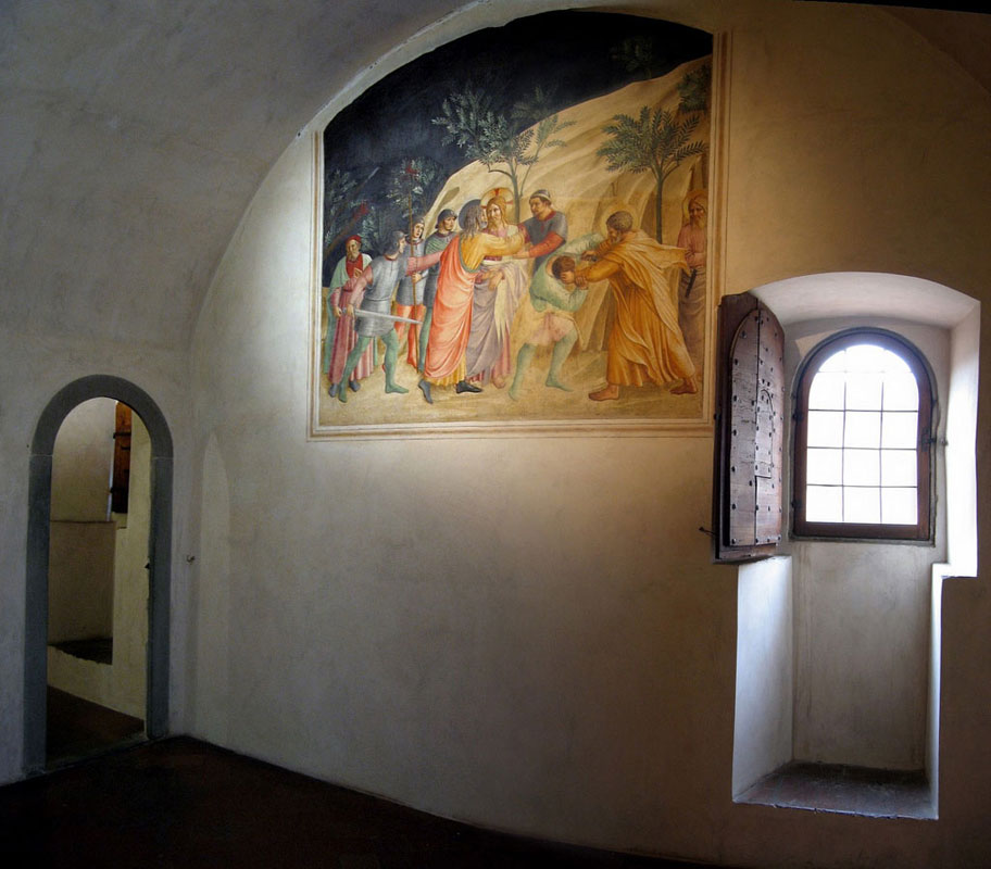 фреска в одной из монастырских келий
