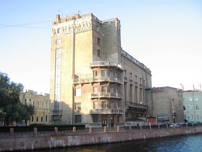 Former German church, now a recreation center for communication workers 58 Bolshaya Morskaya Street