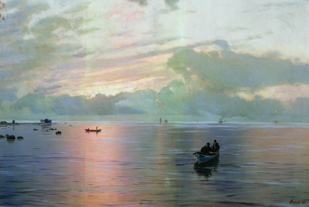 "На реке" 1900
