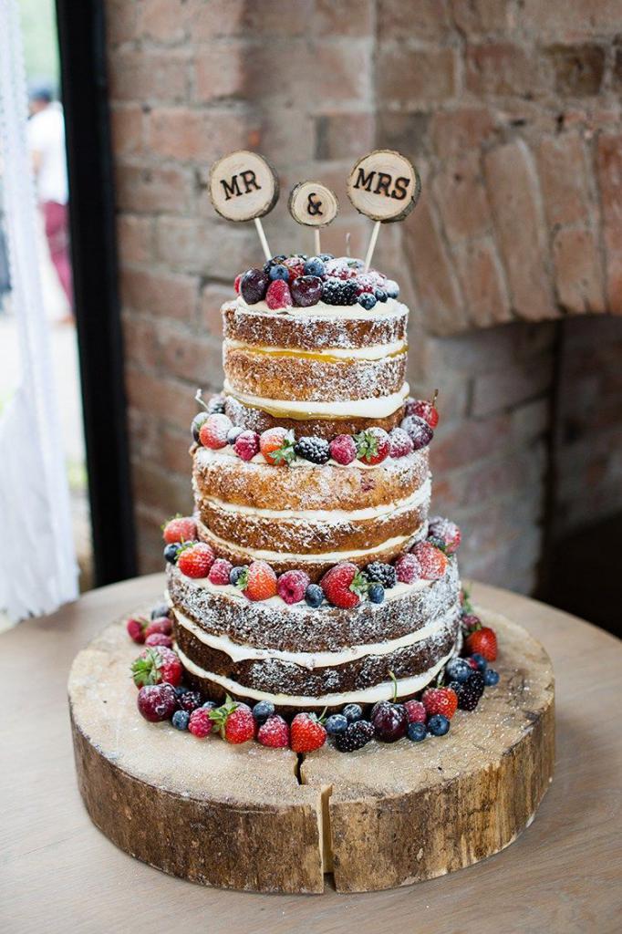 Свадебный торт Naked Cake