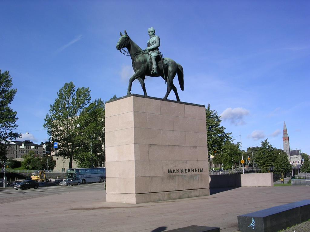 Monument to Mannerheim in Helsinki