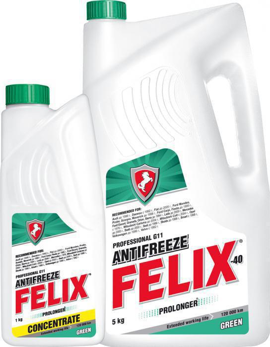 antifreeze "Felix" characteristics