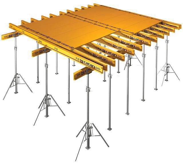 installation of floor formwork