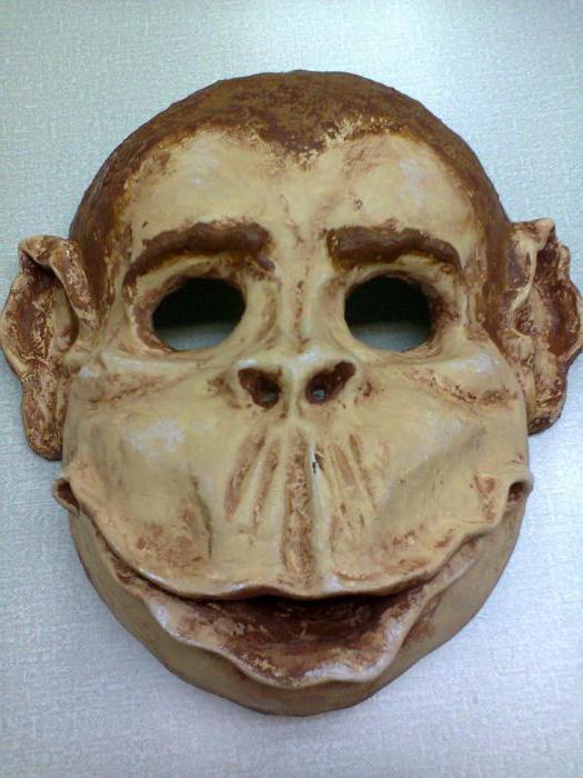 how to make a monkey mask with your own hands