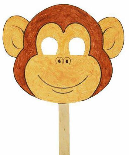 DIY monkey mask