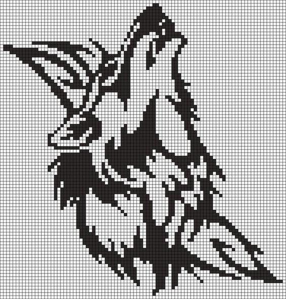 cross stitch pattern wolves