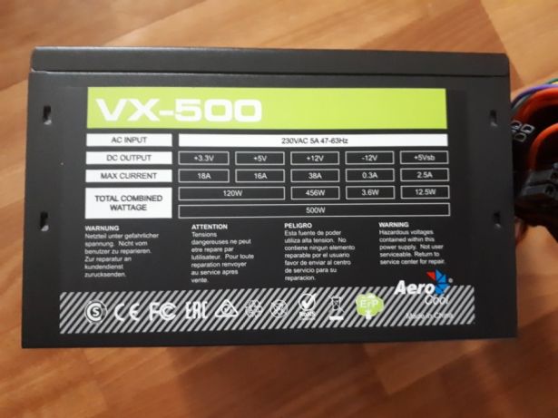 блок питания aerocool vx 500 характеристики