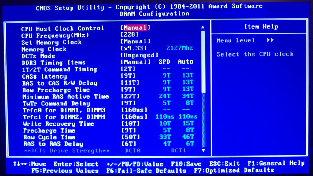 Vga core clock control что это в биосе