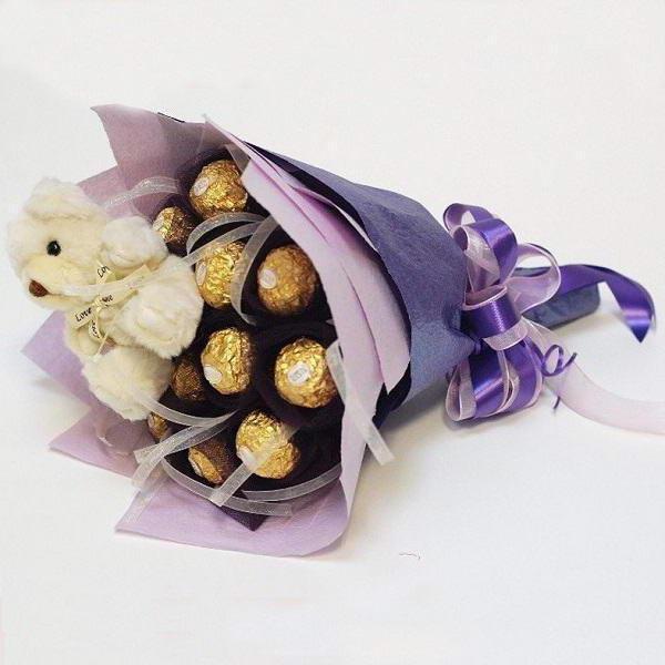 do-it-yourself small candy bouquets