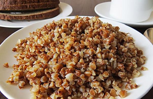 Buckwheat porridge in water and milk