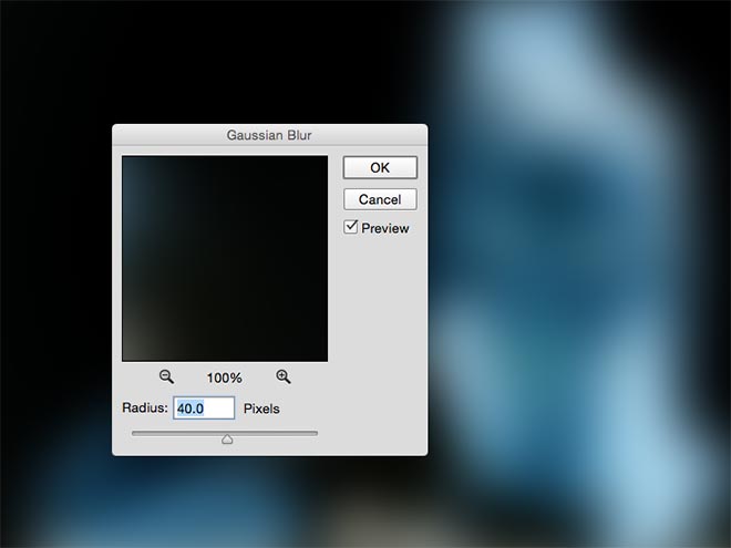 Размытие по гауссу в фотошопе