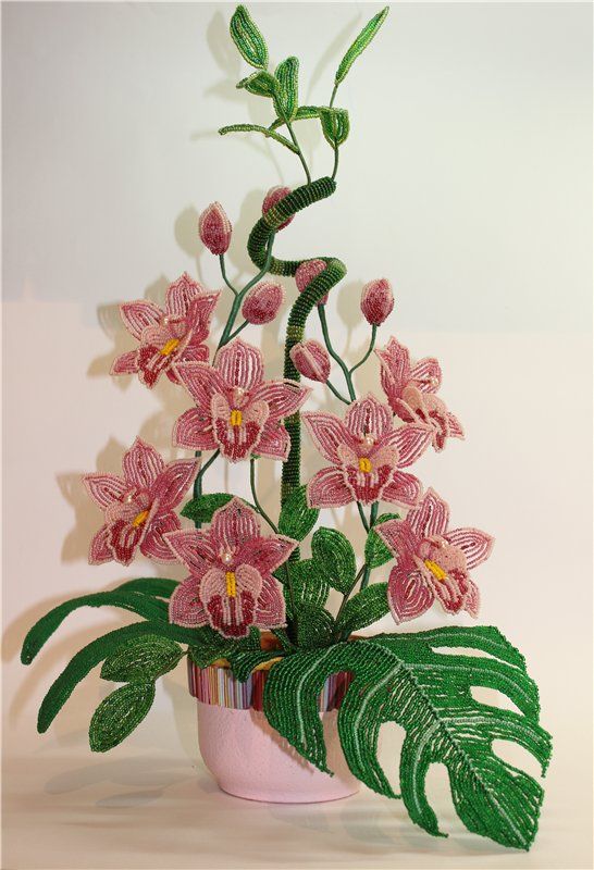 бисер орхидея