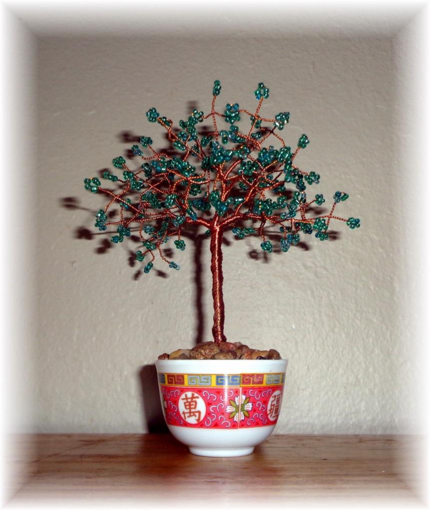 beaded bonsai tree