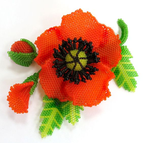 bead poppies patterns