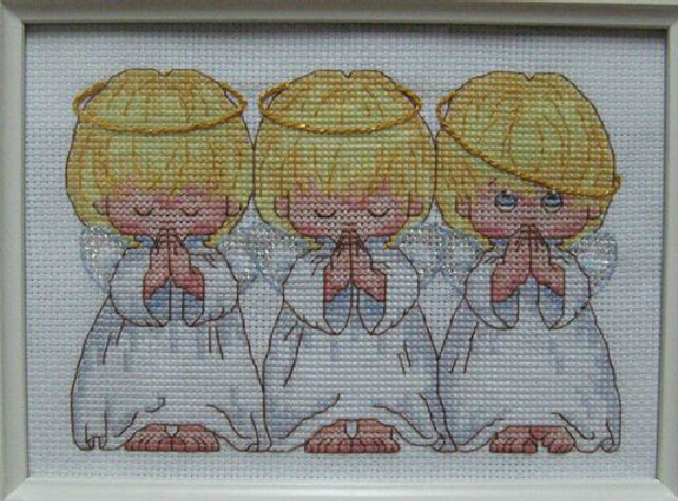 mermaids cross-stitch embroidery omens