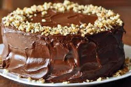 торт с шоколадной глазурью 