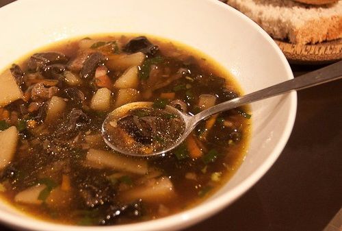 суп из сушеных грибов рецепт