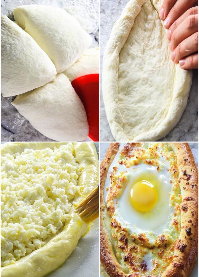 Лодочка по аджарски рецепт с фото яйцом и сыром