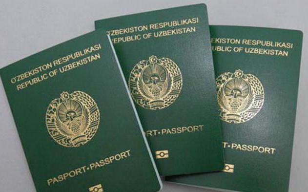 старый паспорт Узбекистана