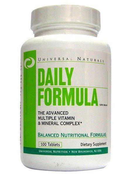 universal nutrition daily formula vitamins reviews