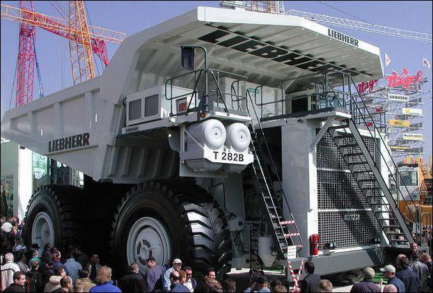 liebherr t282b specifications