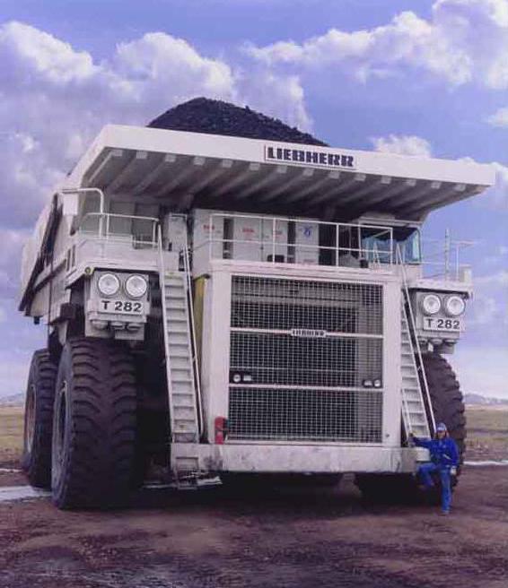 dump truck liebherr t282b