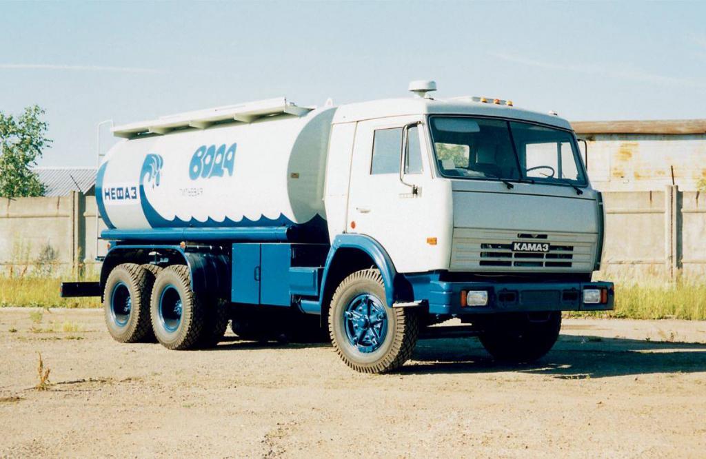 The filled KamAZ-53215 tank