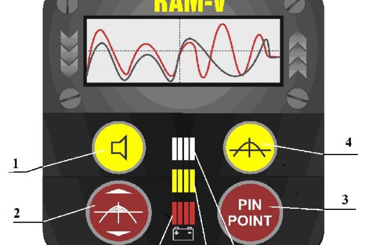 Metal detector display "Ram-5"