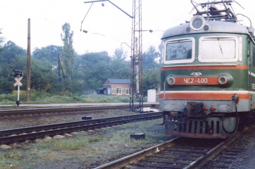 Photo of an electric locomotive ChS-2