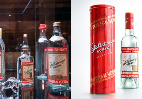 Set vodka "Stolichnaya"