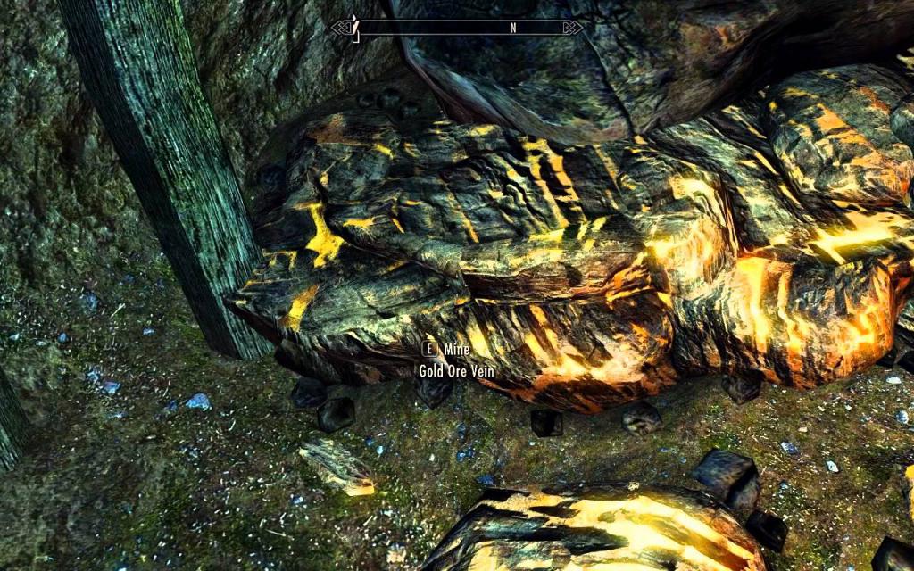 The game "Skyrim": where to find gold ore