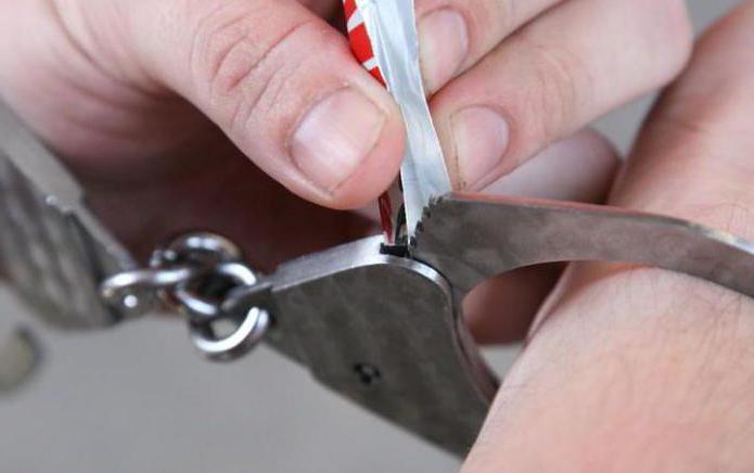 How to open handcuffs without a key with a paper clip?