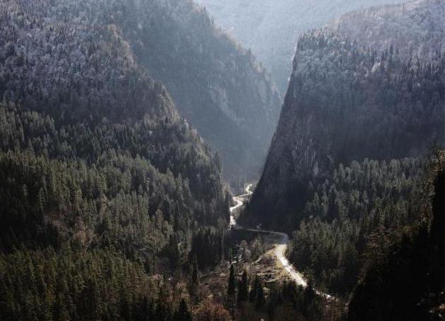 Stone bag gorge in Abkhazia