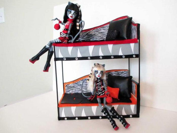 how to make a bed for a monster high claudine wolf doll