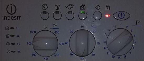 indesit washing machine flashing lock indicator