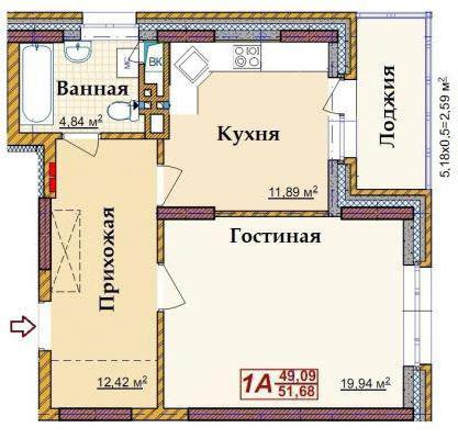 ЖК "Возрождение" (Сургут): планировка квартир