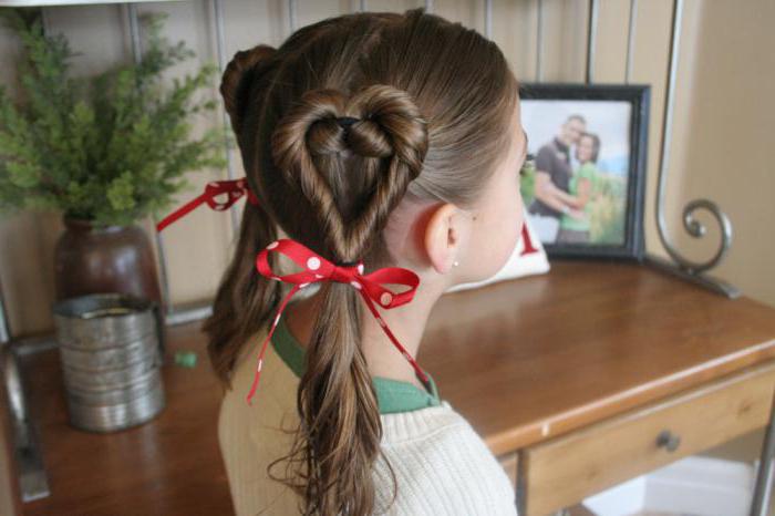 ponytail heart hairstyle