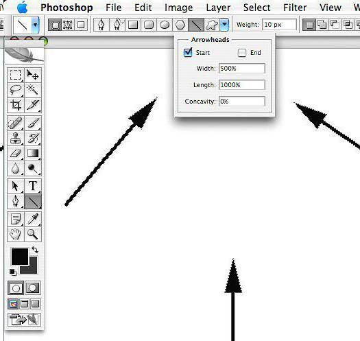 Как в "Фотошопе" нарисовать стрелку: способы и инструкция