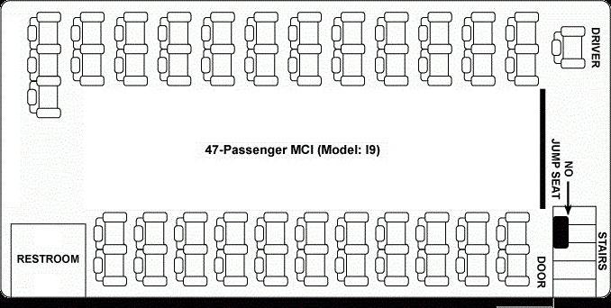 места в автобусе схема 49 мест