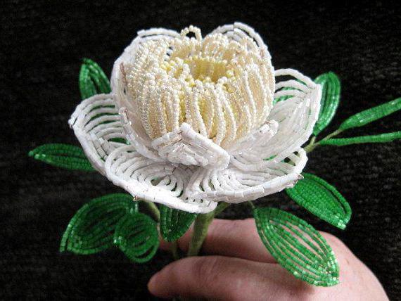 peony from beads