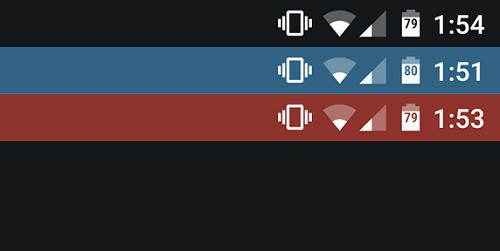 status bar