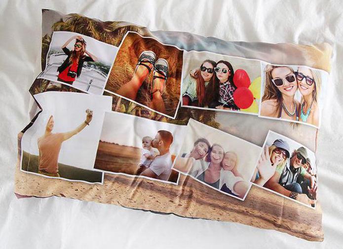 print photos on a pillow