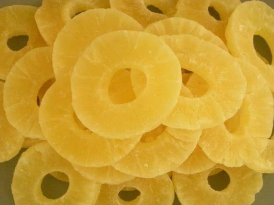 калорийность сушеного ананаса кольцами