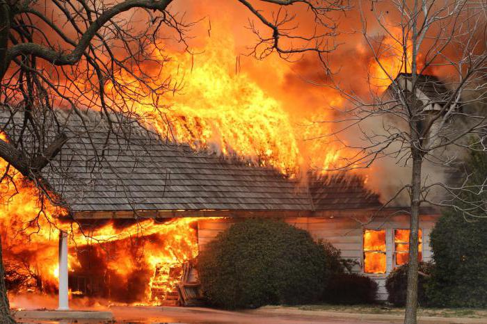Причины пожаров в жилых зданиях