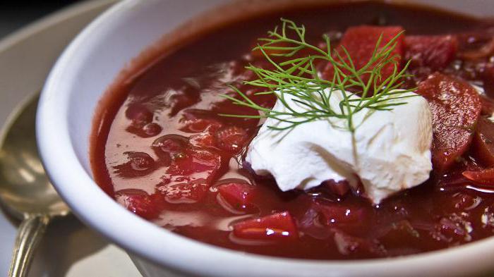 how to calculate the calorie content of borsch